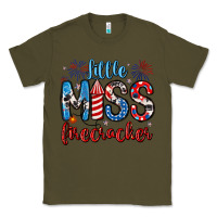 Army Green little miss firecracker 4th of july Classic Tee - Artiststas
