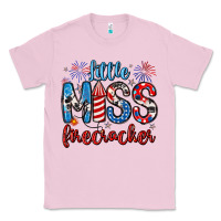 Bubblegum Pink little miss firecracker 4th of july Classic Tee - Artiststas
