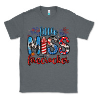 Charcoal Heather little miss firecracker 4th of july Classic Tee - Artiststas
