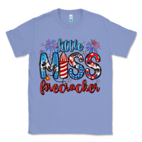 Colony Blue little miss firecracker 4th of july Classic Tee - Artiststas