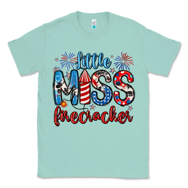 Little Miss Firecracker 4th Of July Classic Tee by Artiststas | Teevron