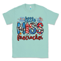 Seafoam little miss firecracker 4th of july Classic Tee - Artiststas