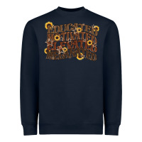 Navy educated motivated elevated melanated juneteenth Heavyweight Sweatshirt - CowGirlArtShop