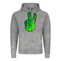 Cloud Rock Green Peace Sign Vintage Hoodie - Jasminsmagicworld