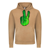 Vintage Camel Green Peace Sign Vintage Hoodie - Jasminsmagicworld