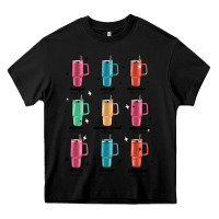Black coffee thermos Heavy Core Tee - MaliasSmallBusiness