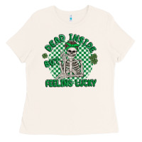 Bone dead inside but feeling lucky Ladies Tee - MaliasSmallBusiness