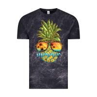 Cloud Black pineapple summer Vintage Tee - BarkalooDesign