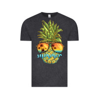 Vintage Black pineapple summer Vintage Tee - BarkalooDesign