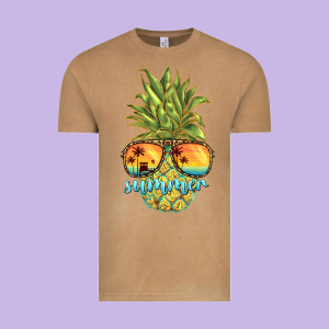 Pineapple Summer Vintage Tee Designed By Barkaloodesign