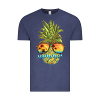 Vintage Denim pineapple summer Vintage Tee - BarkalooDesign