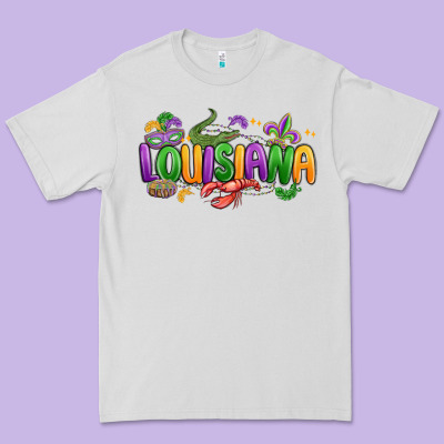 Mardi Gras Louisiana Premium Tee Designed By Maliassmallbusiness