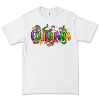 White mardi gras louisiana Premium Tee - MaliasSmallBusiness