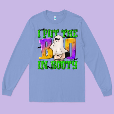 I Put The Boo Long Sleeve Tee Designed By Texasbilliewilder