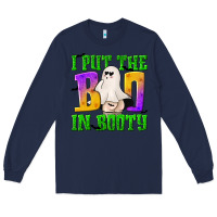 Navy I Put The Boo Long Sleeve Tee - texasbilliewilder