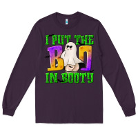 Plum I Put The Boo Long Sleeve Tee - texasbilliewilder