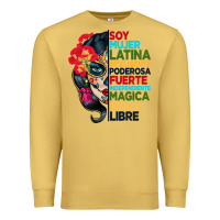 Antique Gold sugar skull women hispanic heritage month Premium Sweatshirt - BundleAndBundleShop
