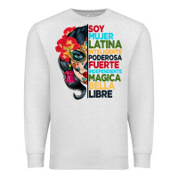 Oatmeal Heather sugar skull women hispanic heritage month Premium Sweatshirt - BundleAndBundleShop