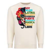 Sandshell sugar skull women hispanic heritage month Premium Sweatshirt - BundleAndBundleShop