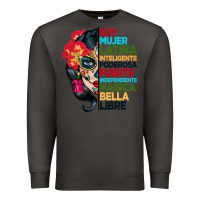 Smoke sugar skull women hispanic heritage month Premium Sweatshirt - BundleAndBundleShop