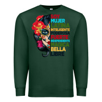Sports Green sugar skull women hispanic heritage month Premium Sweatshirt - BundleAndBundleShop