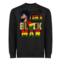 Black i am a black man Heavyweight Sweatshirt - CowGirlArtShop