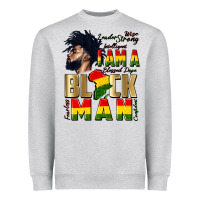 Heather Grey i am a black man Heavyweight Sweatshirt - CowGirlArtShop