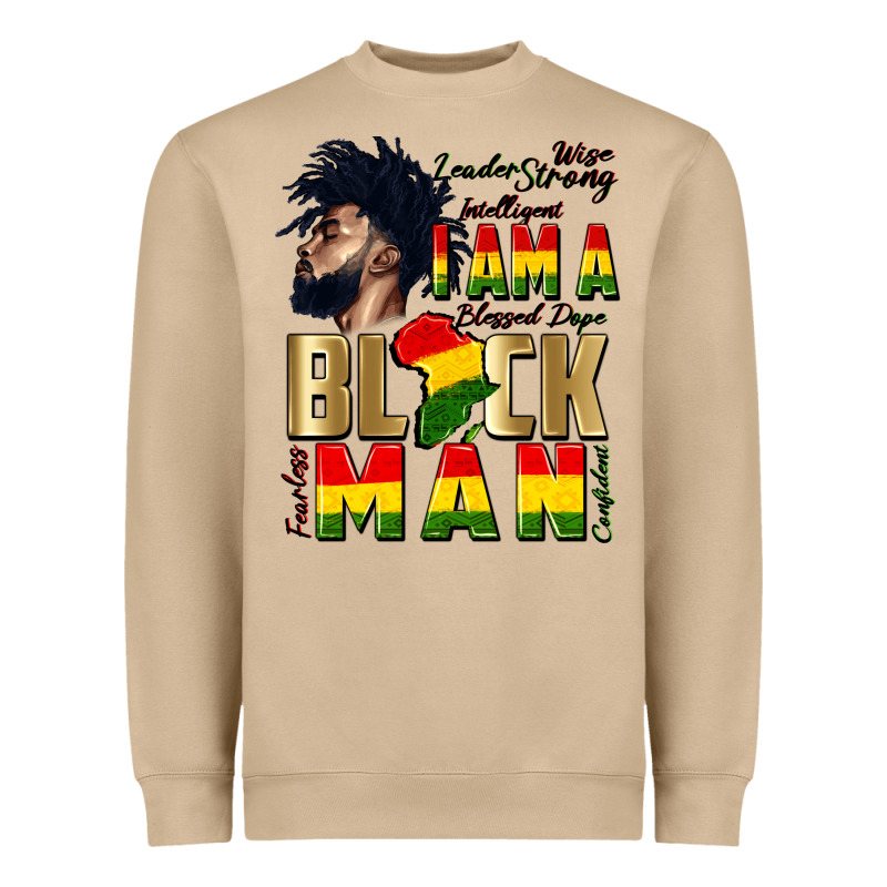 I Am A Black Man Heavyweight Sweatshirt by CowGirlArtShop | Teevron