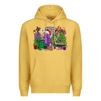 Antique Gold Christmas Louisiana Mardi Gras trees Premium Hoodie - FaDigitalArtStudio