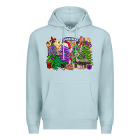 Blue Mist Christmas Louisiana Mardi Gras trees Premium Hoodie - FaDigitalArtStudio