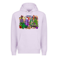 Lilac Christmas Louisiana Mardi Gras trees Premium Hoodie - FaDigitalArtStudio