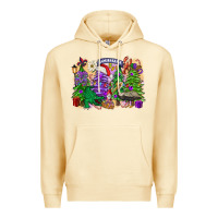 Pina Colada Christmas Louisiana Mardi Gras trees Premium Hoodie - FaDigitalArtStudio