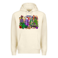 Sandshell Christmas Louisiana Mardi Gras trees Premium Hoodie - FaDigitalArtStudio