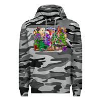 Slate Camo Christmas Louisiana Mardi Gras trees Premium Hoodie - FaDigitalArtStudio