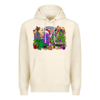 Tofu Christmas Louisiana Mardi Gras trees Premium Hoodie - FaDigitalArtStudio