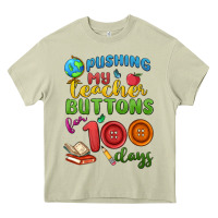 Mossy pushing my teacher buttons for 100 days Heavy Core Tee - MaliasSmallBusiness