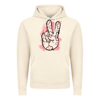 Vintage Artic Floral Peace Sign Vintage Hoodie - Jasminsmagicworld