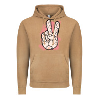 Vintage Camel Floral Peace Sign Vintage Hoodie - Jasminsmagicworld
