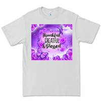 Dove Grey thankful greatful blessed Premium Tee - NancyCooperArtShop