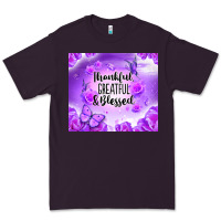 Plum thankful greatful blessed Premium Tee - NancyCooperArtShop