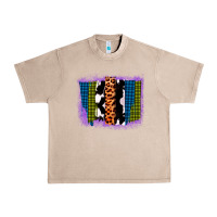 French Oak Purple Glitter Western Farm Life Brush Strokes Urban Heavy Tee - Bettercallsaul