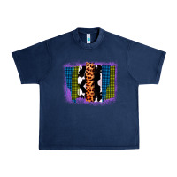 Navy Purple Glitter Western Farm Life Brush Strokes Urban Heavy Tee - Bettercallsaul
