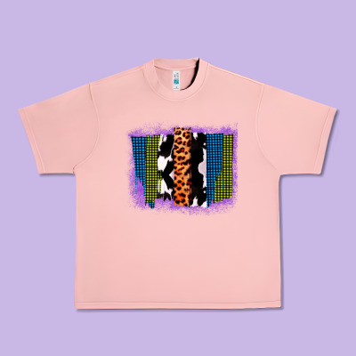 Purple Glitter Western Farm Life Brush Strokes Urban Heavy Tee Designed By Bettercallsaul