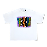 White Purple Glitter Western Farm Life Brush Strokes Urban Heavy Tee - Bettercallsaul