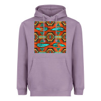 Lavender native american aztec seamless pattern 2 Heavyweight Hoodie - BundleAndBundleShop