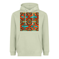 Matcha native american aztec seamless pattern 2 Heavyweight Hoodie - BundleAndBundleShop