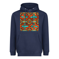Navy native american aztec seamless pattern 2 Heavyweight Hoodie - BundleAndBundleShop