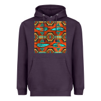 Plum native american aztec seamless pattern 2 Heavyweight Hoodie - BundleAndBundleShop