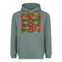 Sage native american aztec seamless pattern 2 Heavyweight Hoodie - BundleAndBundleShop