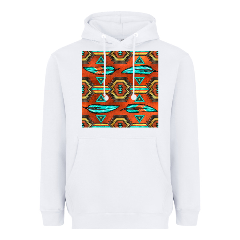 Native American Aztec Seamless Pattern 2 Heavyweight Hoodie by BundleAndBundleShop | Teevron
